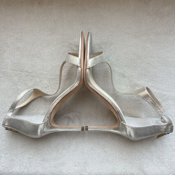 Vince Camuto Imagine Phoebe Metallic Gold Slim Heel Strappy Sandal Women 9.5 M - Picture 4 of 16